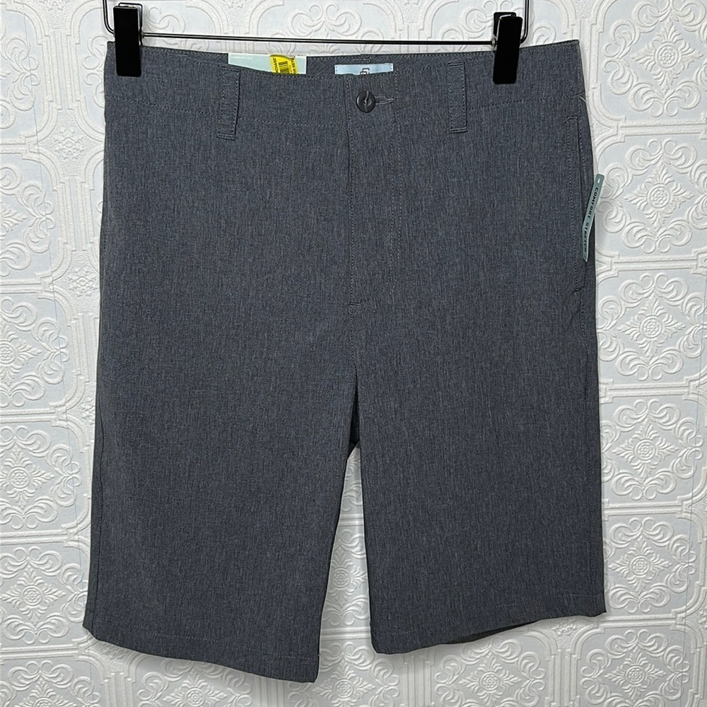 Club Class | Gray Flat Front Shorts
